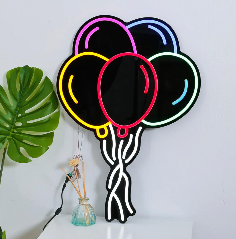 Neon balloons