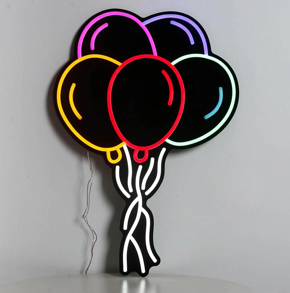 Neon balloons