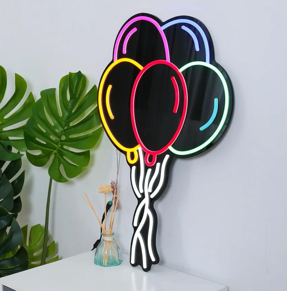 Neon balloons