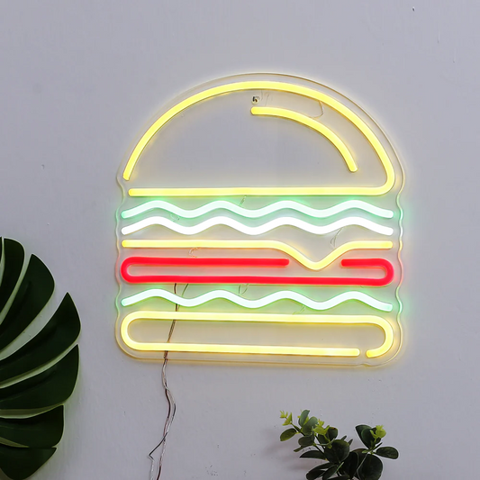 Burger Neon Sign