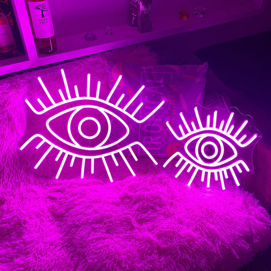 Personalized eye neon art