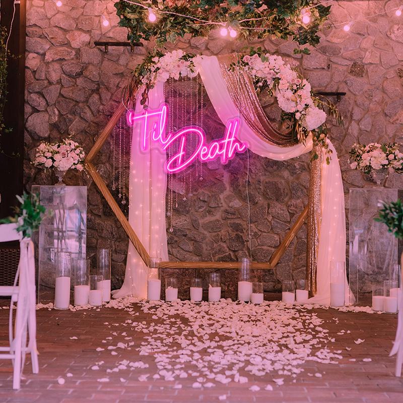 Til Death neon signage