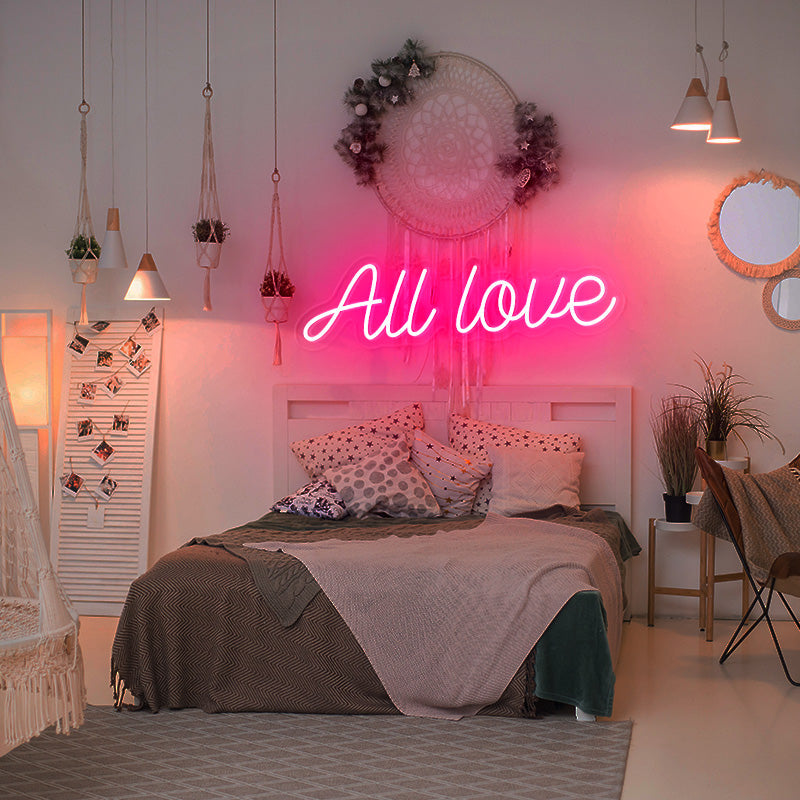 All love neon sign