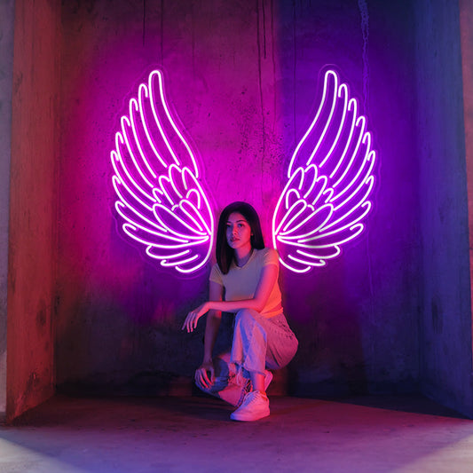 Angel Wings Neon Light