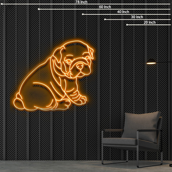 Bulldog Neon Sign