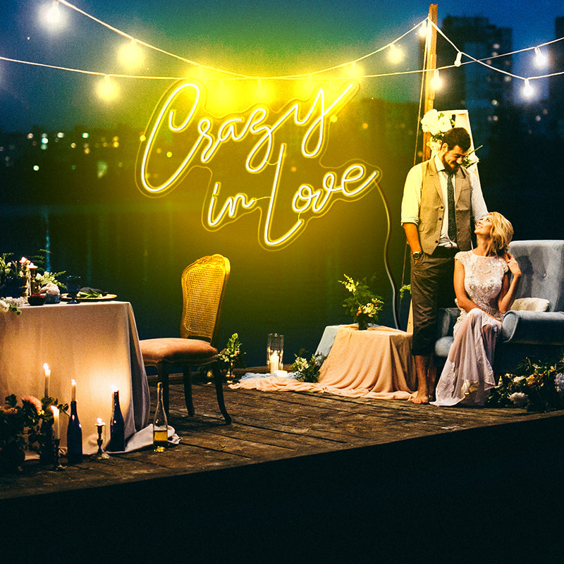 Crazy in love wedding sign