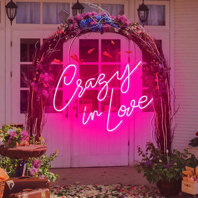 Crazy in love wedding sign