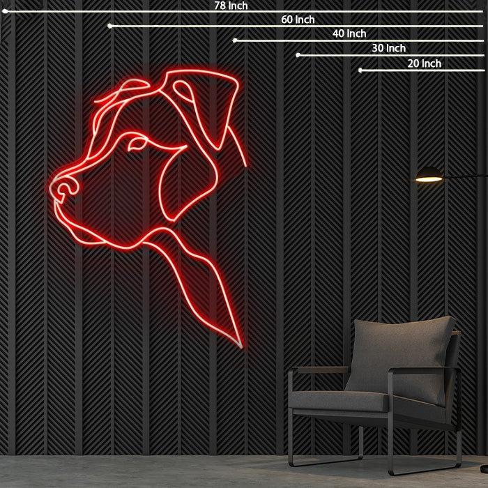 Pitbull Neon Sign