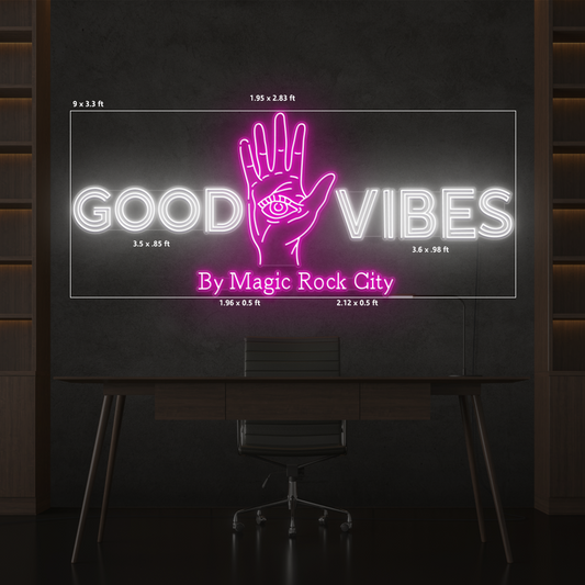 Good Vibes by Magic Rock Neon Sign