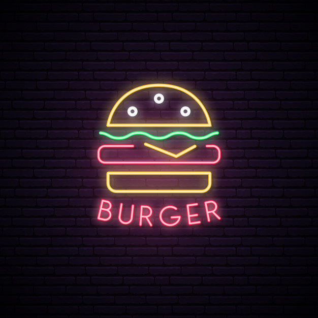 Burger Neon Sign